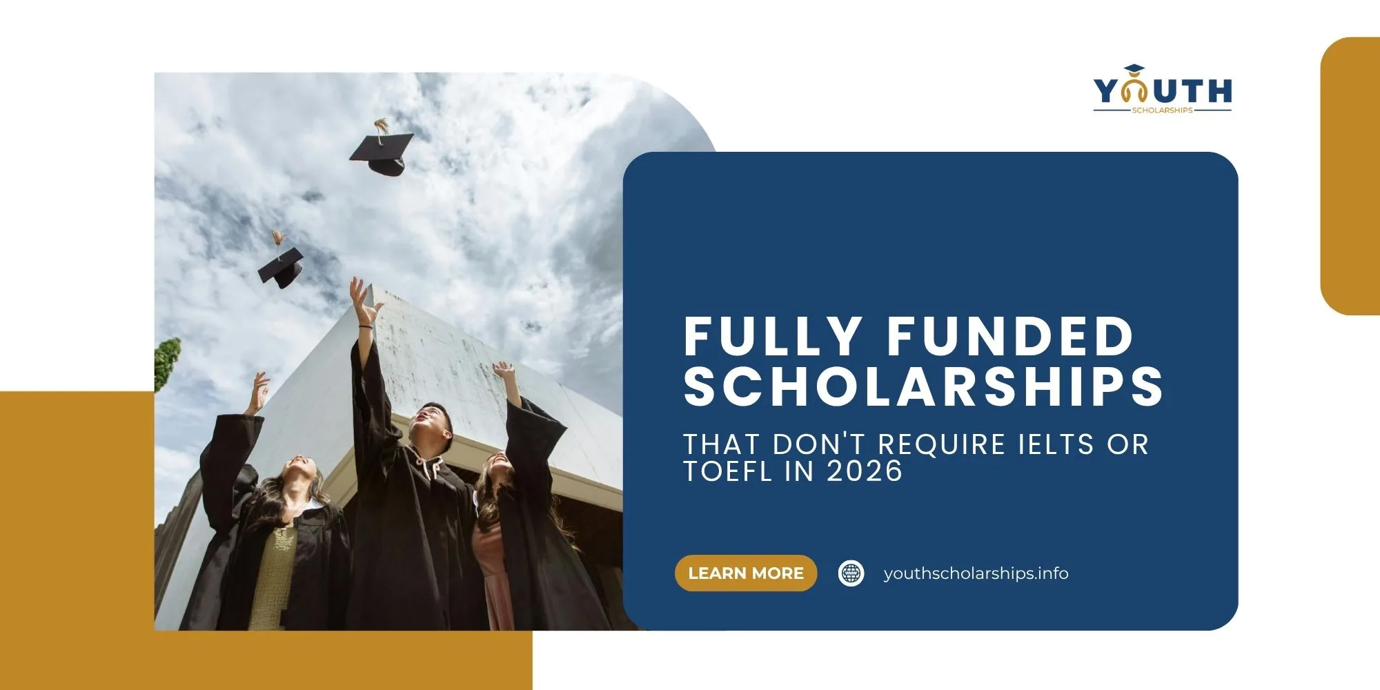 Fully Funded Scholarships That Don't Require IELTS or TOEFL in 2026