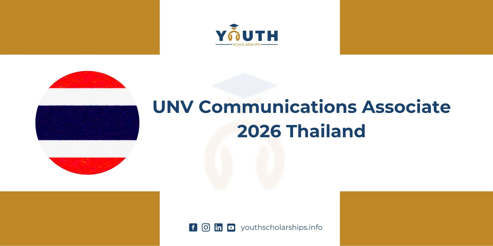 UNV Communications Associate 2026 Thailand