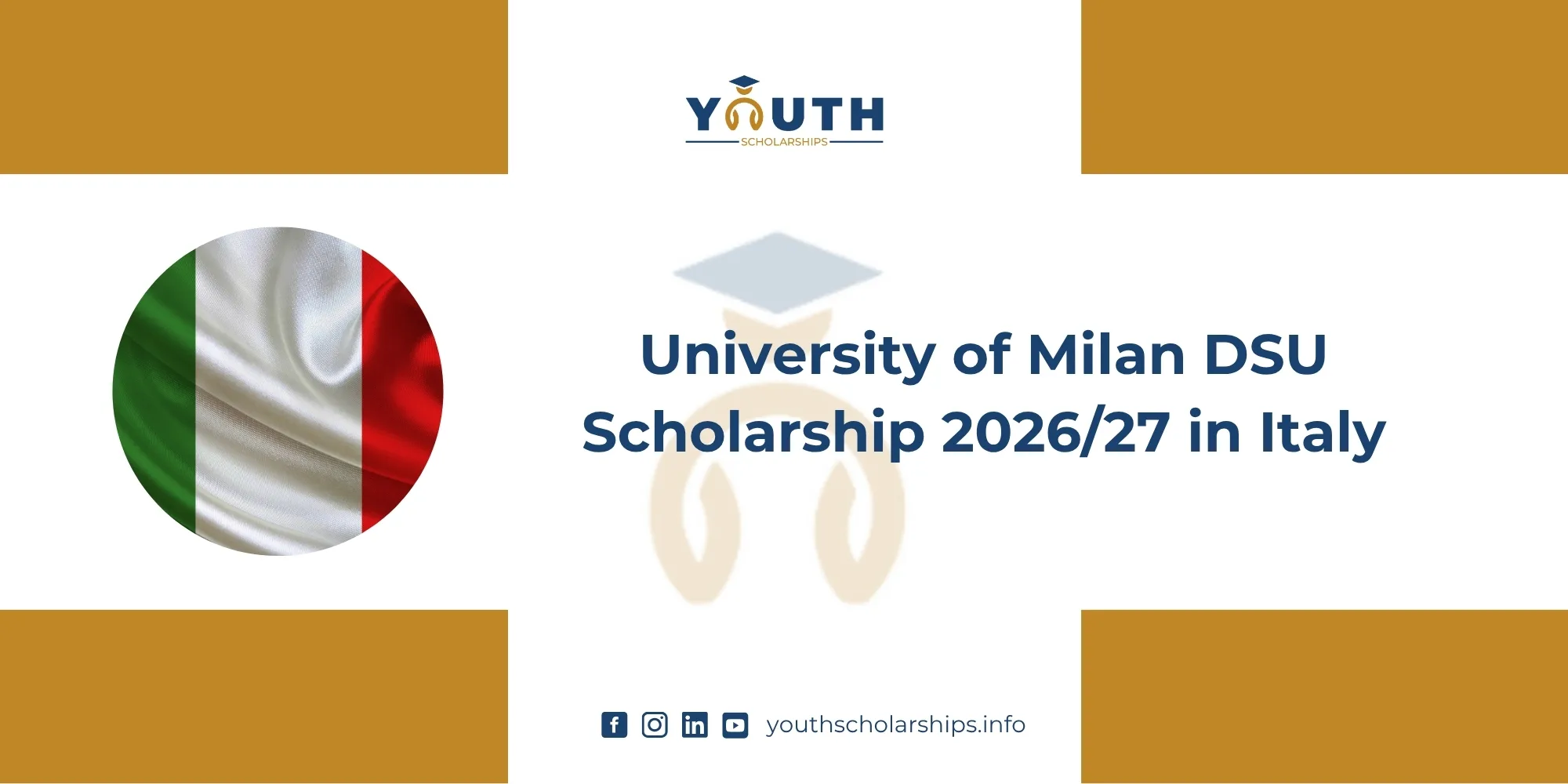 University of Milan DSU Scholarship 2026/27 in Italy