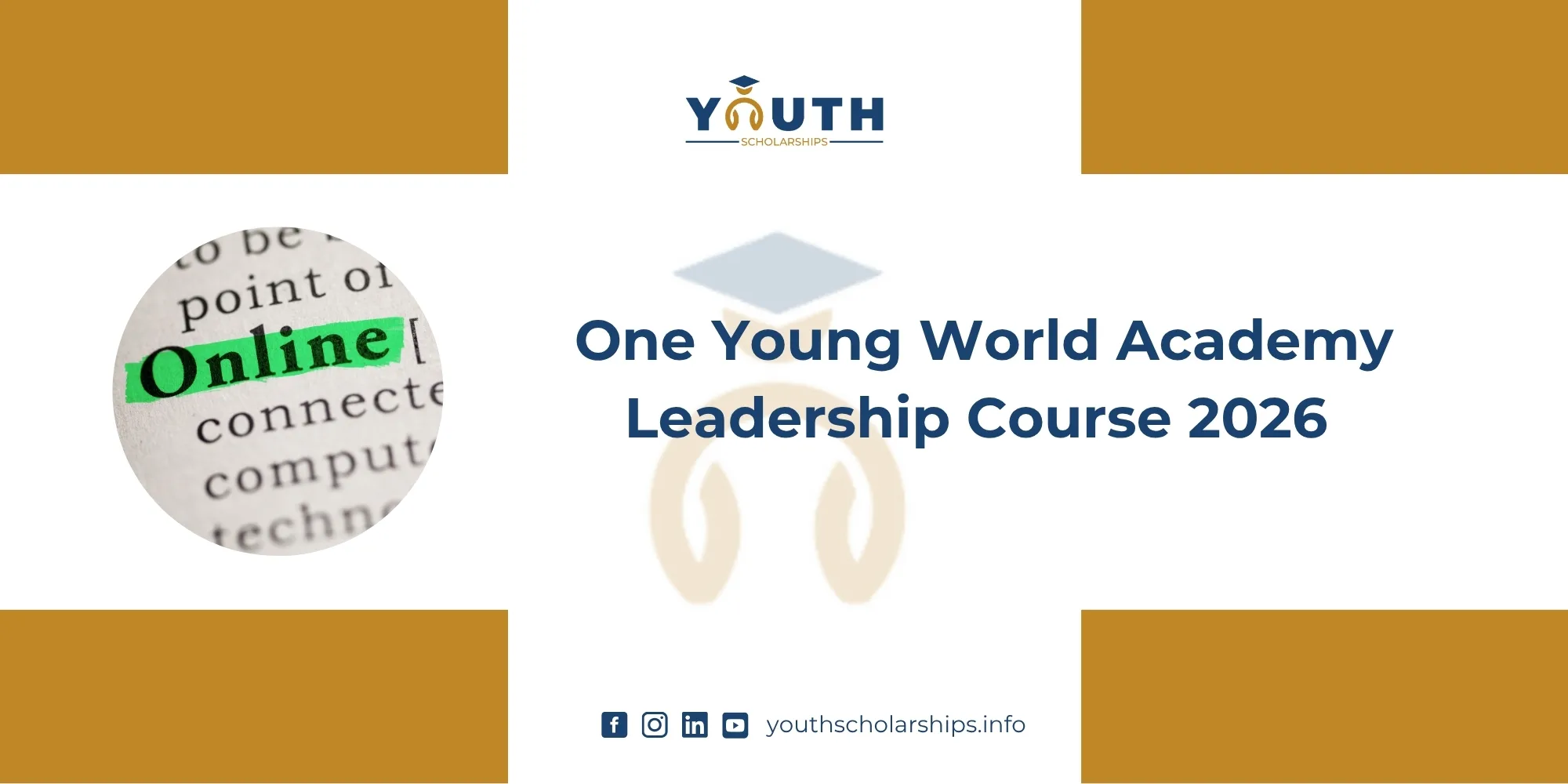 One Young World Academy Leadership Course 2026